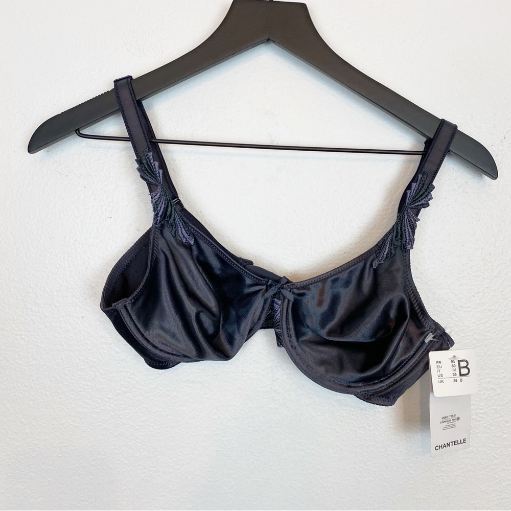 Chantelle Hedona Bra in Deep Gray - Picture 3 of 6